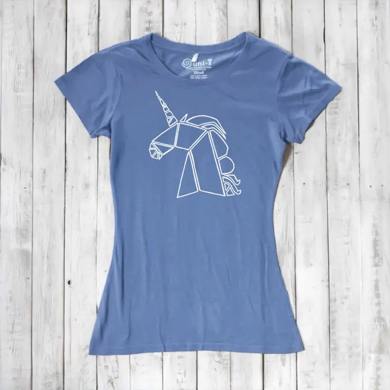 Uni-T Women's Bamboo Organic Cotton Unicorn Graphic Tee – Magical Creature T-Shirt