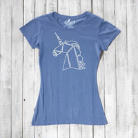 Uni-T Women's Bamboo Organic Cotton Unicorn Graphic Tee – Magical Creature T-Shirt