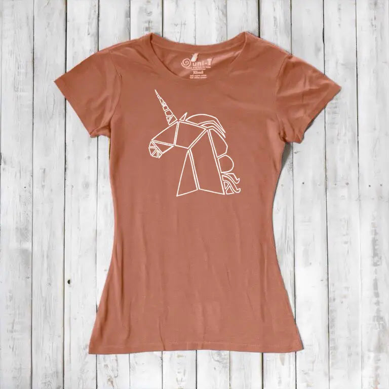 Uni-T Women's Bamboo Organic Cotton Unicorn Graphic Tee – Magical Creature T-Shirt