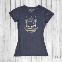 Uni-T Women's Bamboo Nature T-Shirt - Positive Vibes Graphic Tee "All the Good Things in Life"