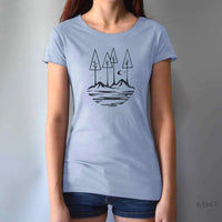 Uni-T Women's Bamboo Nature T-Shirt - Positive Vibes Graphic Tee "All the Good Things in Life"