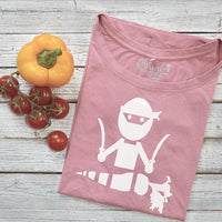Uni-T Women’s Bamboo Vegan T-Shirt – Funny Plant-Based Graphic Tee "Veggie Ninja"