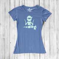 Uni-T Women’s Bamboo Vegan T-Shirt – Funny Plant-Based Graphic Tee "Veggie Ninja"