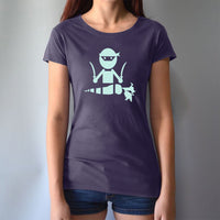 Uni-T Women’s Bamboo Vegan T-Shirt – Funny Plant-Based Graphic Tee "Veggie Ninja"