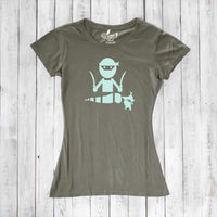 Uni-T Women’s Bamboo Vegan T-Shirt – Funny Plant-Based Graphic Tee "Veggie Ninja"