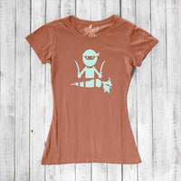 Uni-T Women’s Bamboo Vegan T-Shirt – Funny Plant-Based Graphic Tee "Veggie Ninja"