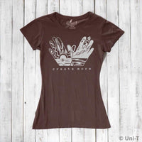 Uni-T Women's Bamboo Creative Art Graphic Tee – Urban Artist T-Shirt "Create More"