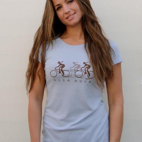 Uni-T Bamboo Women's Bike T-shirt - Cycling Tee "Bike More"