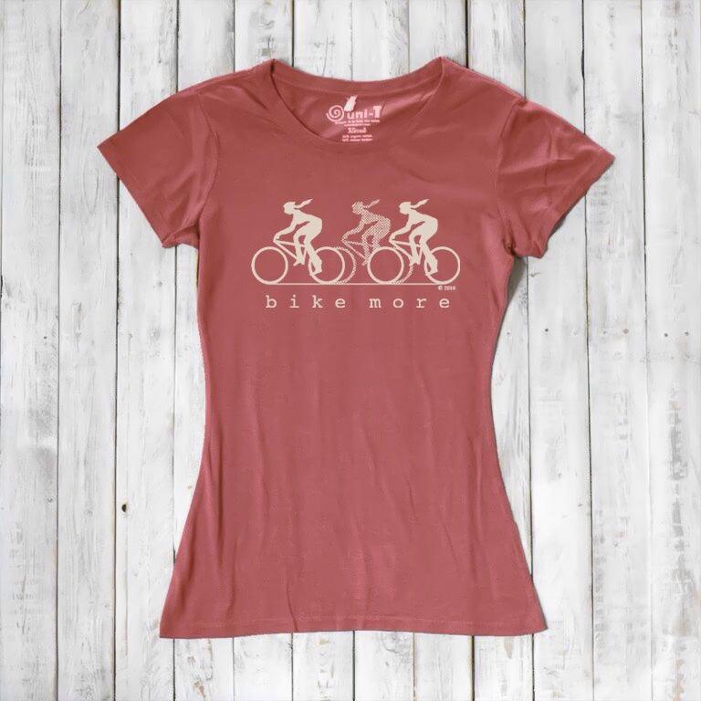 Uni-T Bamboo Women's Bike T-shirt - Cycling Tee "Bike More"