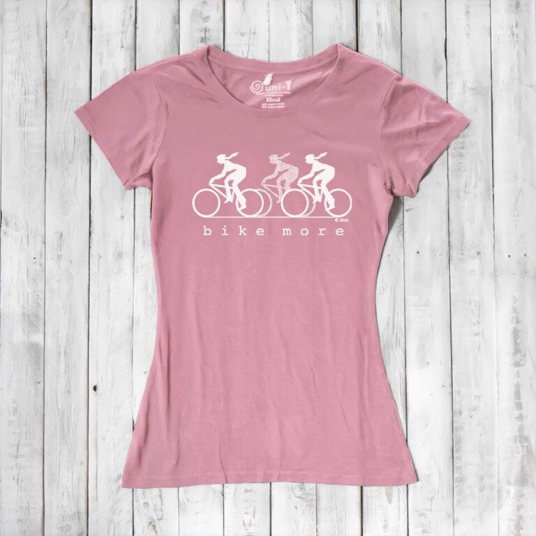 Uni-T Bamboo Women's Bike T-shirt - Cycling Tee "Bike More"
