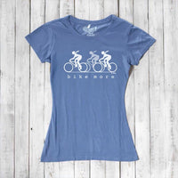 Uni-T Bamboo Women's Bike T-shirt - Cycling Tee "Bike More"