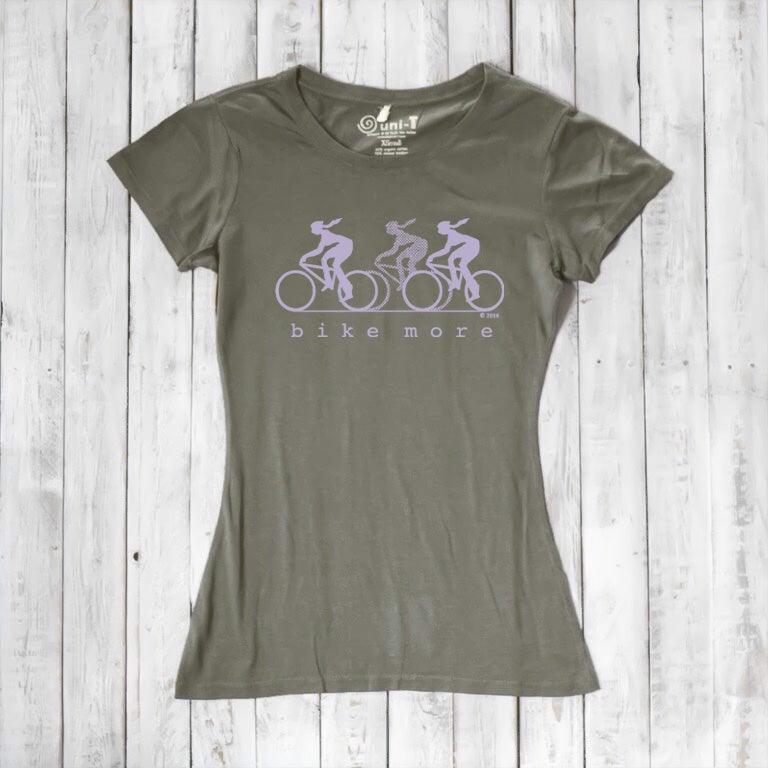 Uni-T Bamboo Women's Bike T-shirt - Cycling Tee "Bike More"