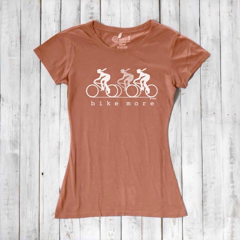Uni-T Bamboo Women's Bike T-shirt - Cycling Tee "Bike More"