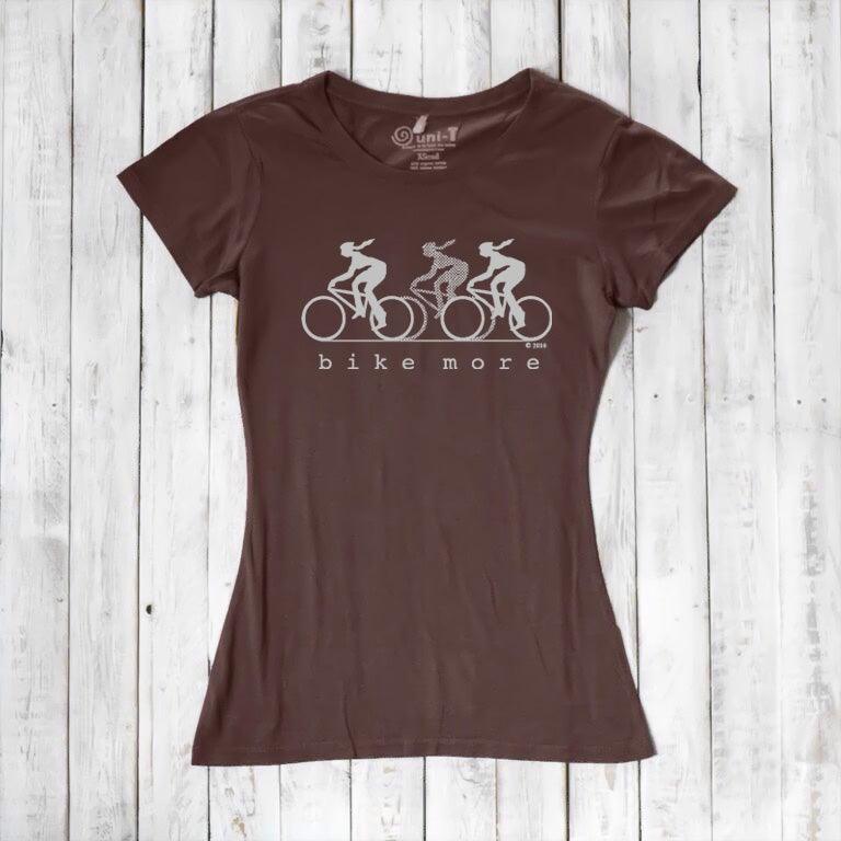 Uni-T Bamboo Women's Bike T-shirt - Cycling Tee "Bike More"