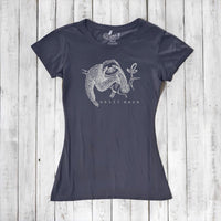 Uni-T Women’s Bamboo Organic Cotton Sloth Graphic Tee – Sustainable Shirt “Chill More.”