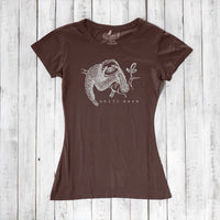 Uni-T Women’s Bamboo Organic Cotton Sloth Graphic Tee – Sustainable Shirt “Chill More.”