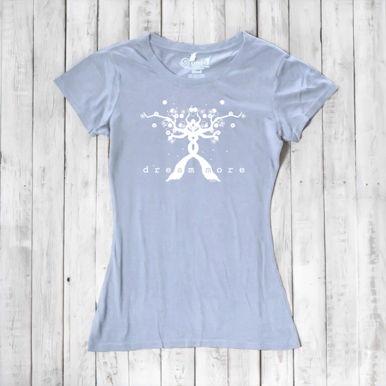 Uni-T Women’s Bamboo Motivational T-Shirt - Inspirational Graphic Tee "Dream More"