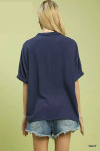 Umgee Floral Embroidered Sleeve Blouse 100100764601002 53 Affordable Fashion Under $100 Jerry's Apparel 