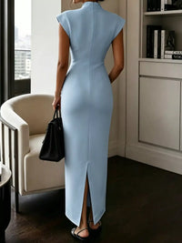 Slit Sleeveless Bodycon Midi Dress 101001165760167 45 Gifts for Her Jerry's Apparel 