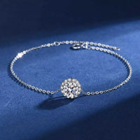 1 Carat 925 Sterling Silver Moissanite Bracelet 100500006248373 72 Affordable Fashion Under $100 Jerry's Apparel 