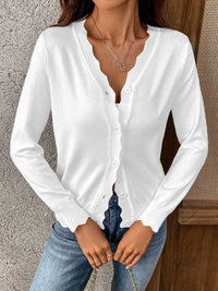 Ribbed Edge Button-Up Knit Cardigan 100100482577968 37 Affordable Fashion Under $100 Jerry's Apparel 