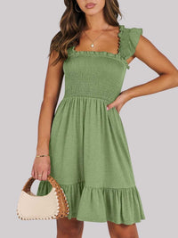 Smocked Ruffle Hem Mini Dress 100100088487178 33 Affordable Fashion Under $100 Jerry's Apparel 