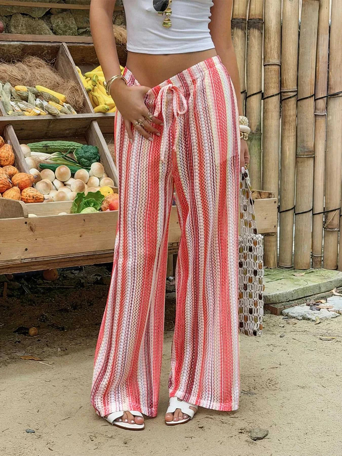 Striped Wide-Leg Pants 100100367881255 39 Affordable Fashion Under $100 Jerry's Apparel 