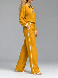 Striped Half Zip Top and Pants Set 101001673461092 67 Gifts for Her Jerry's Apparel 