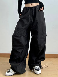 Wide Leg Casual Drawstring Pants