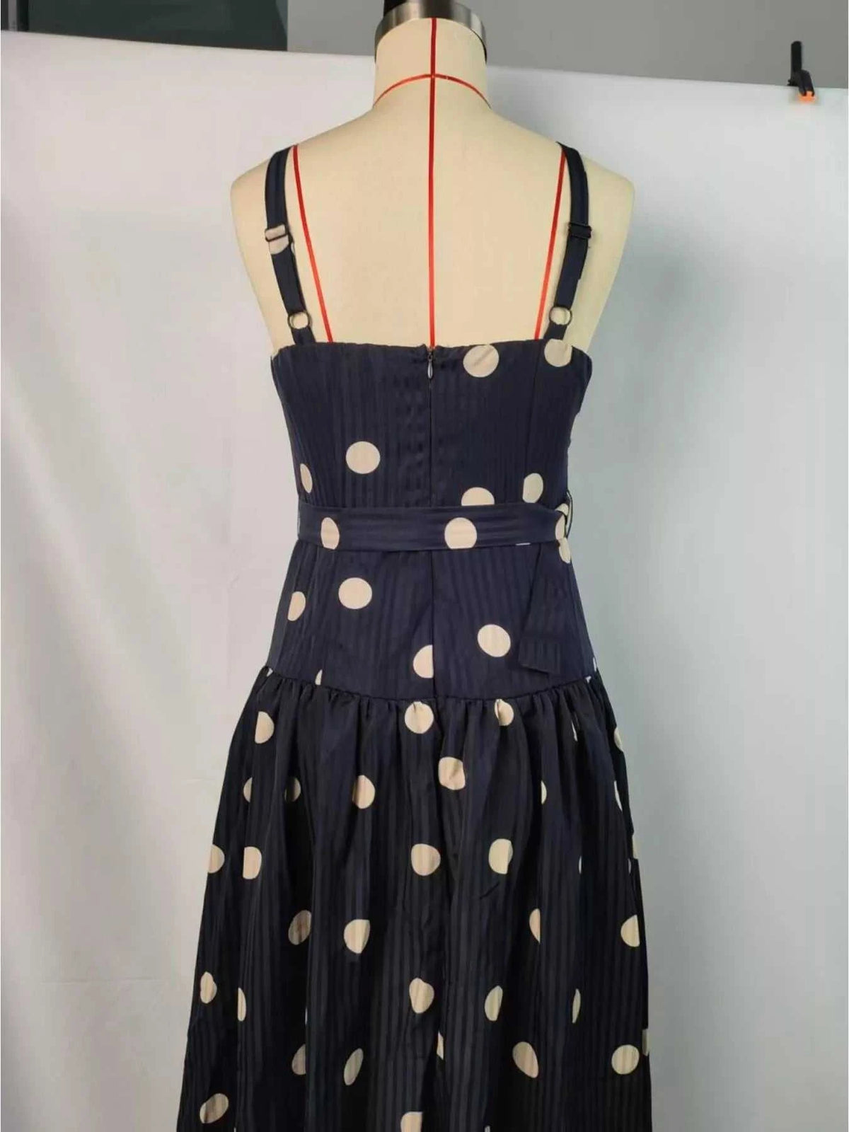 Polka Dot Sweetheart Neck Midi Dress 100100069830439 65 Affordable Fashion Under $100 Jerry's Apparel 