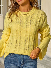 Cable Knit Long Sleeve Sweater 100100664831062 46 Affordable Fashion Under $100 Jerry's Apparel 