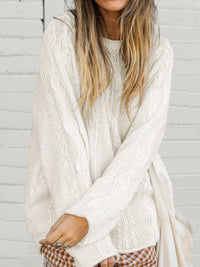 Crew Neck Cable-Knit Sweater 100100765071495 52 Affordable Fashion Under $100 Jerry's Apparel 