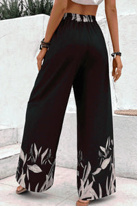 Drawstring High Waist Relax Fit Pants