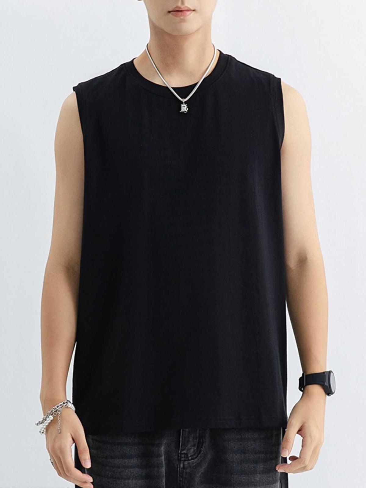 Men's Plus Size Round Neck Tank 100400685140282 56 Affordable Fashion Under $100 Jerry's Apparel 
