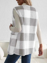 Cozy Plaid Sherpa Vest Coat 100100200755346 28 Affordable Fashion Under $100 Jerry's Apparel 