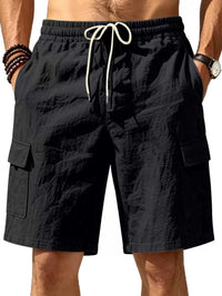 Men's Plus Size Casual Cargo Shorts with Drawstring Waist 100400477807470 36 Affordable Fashion Under $100 Jerry's Apparel 