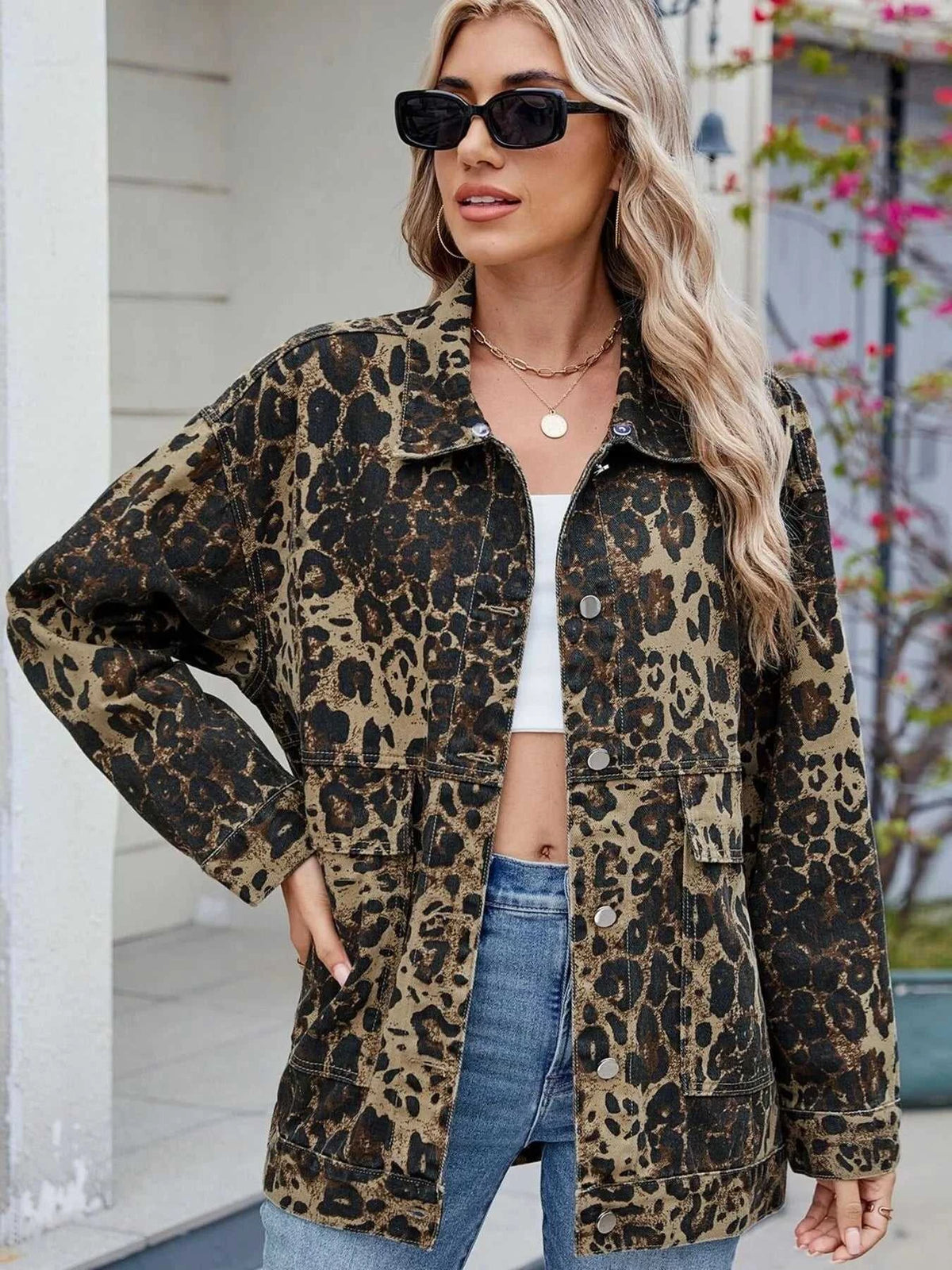 Button Up Long Sleeve Denim Jacket 100100658147198 64 Affordable Fashion Under $100 Jerry's Apparel 