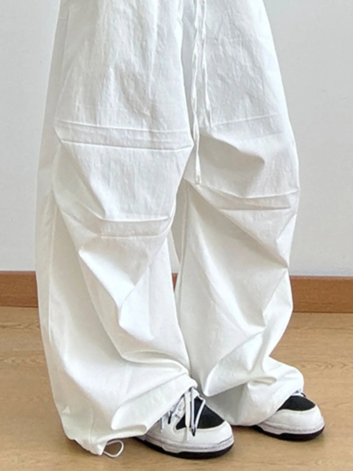 Wide Leg Casual Drawstring Pants