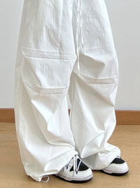 Wide Leg Casual Drawstring Pants