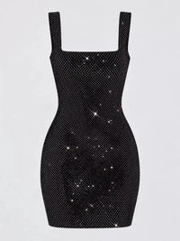 Backless Rhinestone Embellished Bodycon Mini Dress 101001623770086 73 Affordable Fashion Under $100 Jerry's Apparel 
