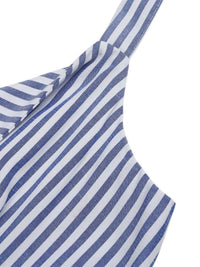 Striped Cutout Knot Front Wide Leg Jumpsuit 100100598829835 42 Affordable Fashion Under $100 Jerry's Apparel 