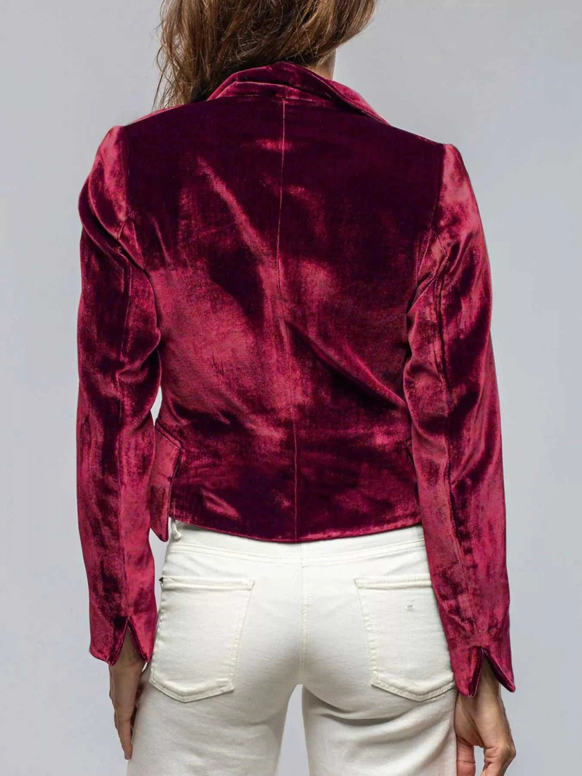 Velvet Lapel Collar One Button Blazer 100100335139968 39 Affordable Fashion Under $100 Jerry's Apparel 