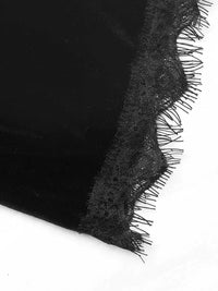 Velvet Lace Trim V-Neck Mini Dress 100100644247711 40 Affordable Fashion Under $100 Jerry's Apparel 