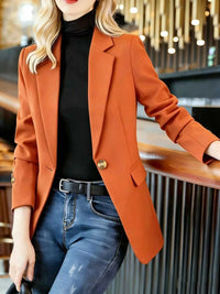 Full Size One Button Lapel Collar Blazer Plus Size 100100736237497 30 Affordable Fashion Under $100 Jerry's Apparel 