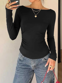 Lace Back Tie Long Sleeve Top 100100165593666 33 Affordable Fashion Under $100 Jerry's Apparel 