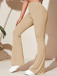 Full Size High-Waist Flare Active Pants Plus Size