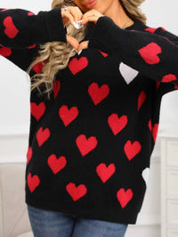 Valentine's Day Heart Crew Neck Sweater 100100681376039 48 Affordable Fashion Under $100 Jerry's Apparel 