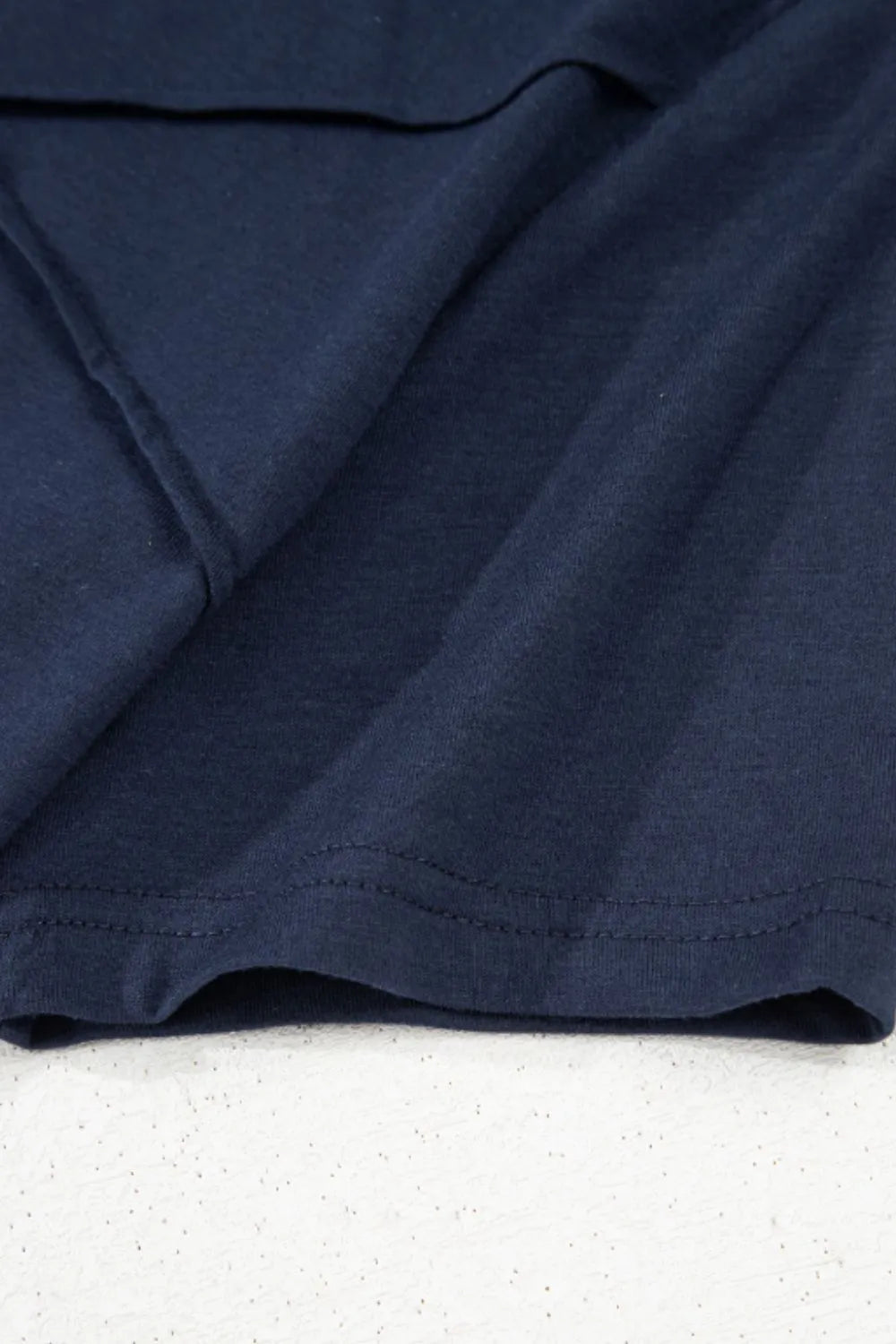 Solid Color Round Neck T Shirt