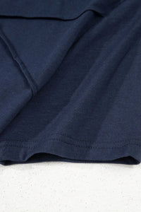 Solid Color Round Neck T Shirt