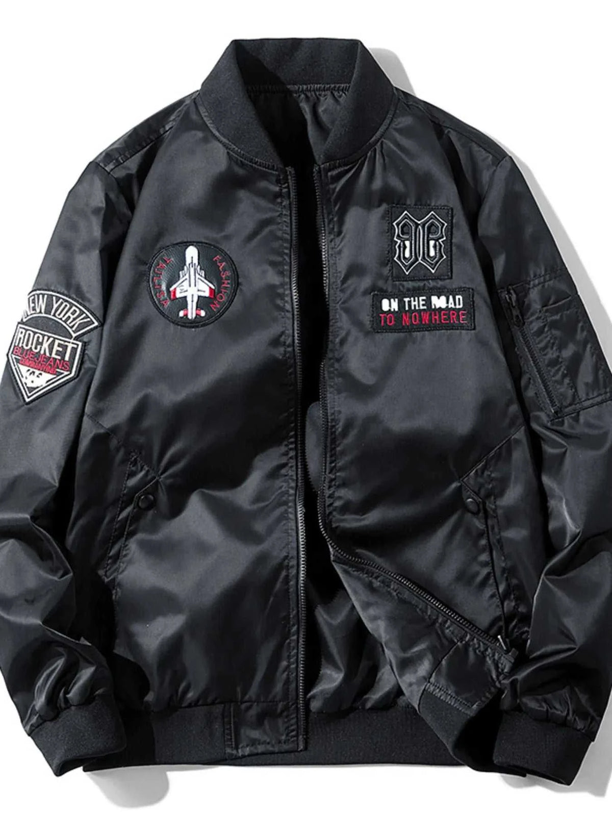 Men's Plus Size Zip Up Long Sleeve Bomber Jacket 100400515951454 77 Affordable Fashion Under $100 Jerry's Apparel 
